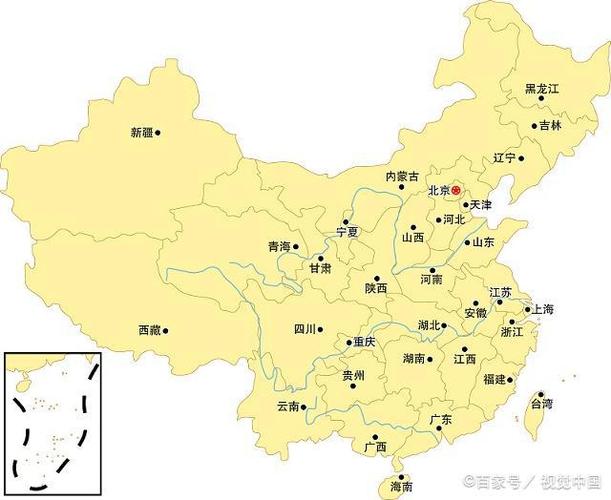 中国地图画法